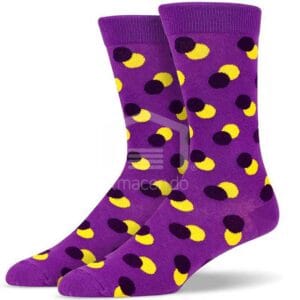 Medias Soxy Purple Yellow Black Dots
