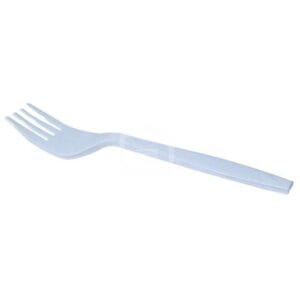 Tenedores Blancos Desechables Plásticos Plastifar (25 uds)