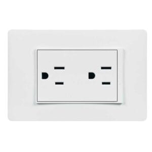 Tomacorriente Doble Bticino LUZICA, 15 Amp