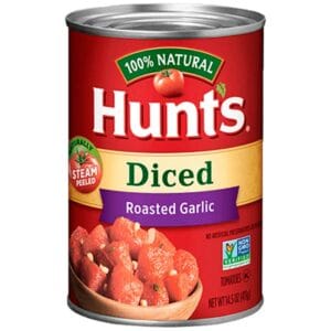 Tomates Hunt's en Trozos Asados con Ajo, 14.5 oz