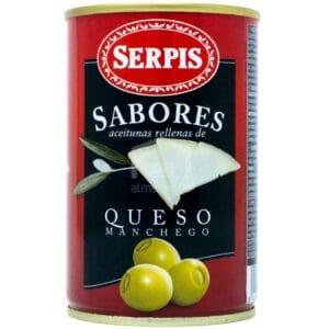 Serpis Aceitunas Rellenas de Queso Manchego, 300 g