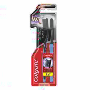 Cepillo Dental Colgate Slim Soft Black, 2 uds