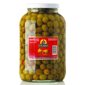 Aceitunas Figaro Rellenas de Pimiento, 2500 g