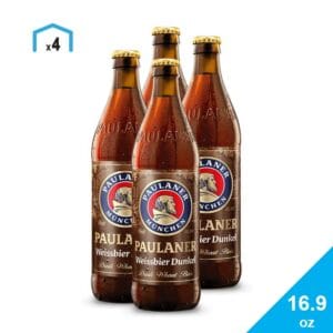 Cerveza Paulaner Hefe-Weißbier Dunkel, 16.9 oz