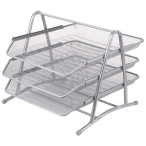 Bandeja Metálica de Documentos Gris