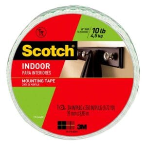 Cinta Adhesiva Scotch 3M Doble Cara para Interior (3/4" x 350")