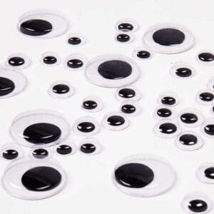 Ojitos Móviles Surtidos Negros (248 uds)