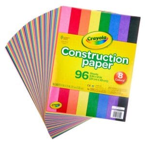 Papel de Construcción Crayola 9" x 12" (96 uds)