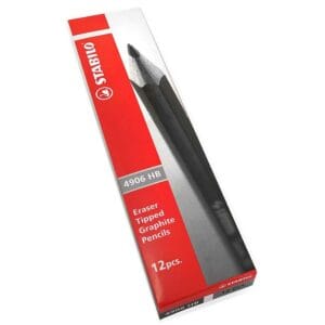 Lápices Stabilo Swano con Borrador HB=2 (12 uds)