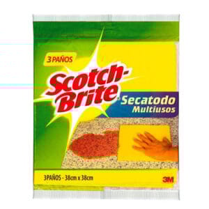 Paño Multiuso Scotch-Brite Secatodo (3 uds)