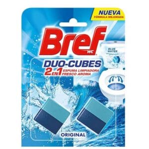 Pastillas Bref para Baño Duo Cubes 2 en 1 Original, 100 g