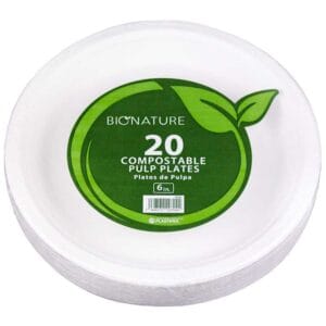 Platos de Papel EP806 Bionature #6 (20 uds)
