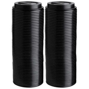 Tapa para Vaso de Café Negra PL8TL Plastifar 8 oz (100 uds)