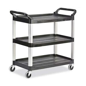 Carro de Servicio Rubbermaid 4091 Negro 3 Niveles