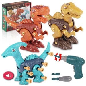 Dinosaurio de Juguete Diy con Taladro Eléctrico