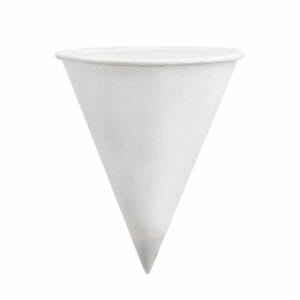 Vasos Cónicos de Papel Parafinado 4.5 oz, 200 uds