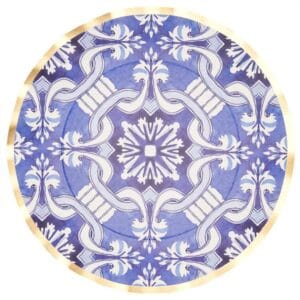 Platos Desechables Grandes con Motivo "Noches Marroquíes" (8 uds)