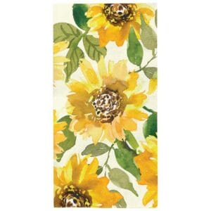 Servilletas Tipo Buffet con Motivo "Girasoles" (20 uds)