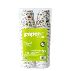 Vasos Desechables 4 oz de Cartón Dibujos (50 uds)