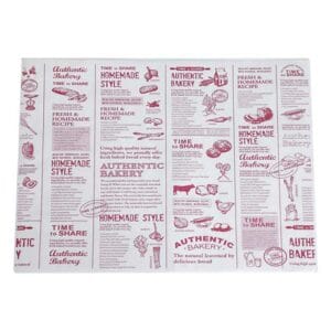 Papel Encerado Periódico Rojo 1,000 uds