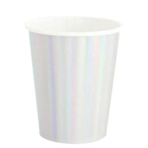 Vasos Desechables Motivo "Iridescent" 8 oz (8 uds)
