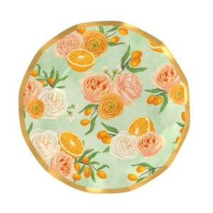 Platos Desechables para Ensaladas y Postres con Motivo "Mimosa" 8" (8 uds)