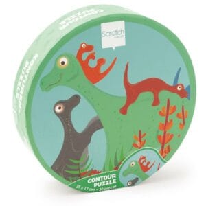 Rompecabezas de Contorno Compacto (30 Piezas) Modelo Dinosaurio Scratch Europe