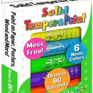 Barras de Témpera Kwik Stix 6 Colores Neón The Pencil Grip