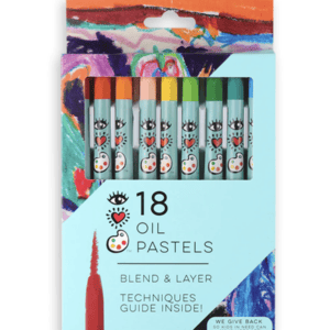 Pintura de Pasteles al Óleo (18 colores) iHeartArt