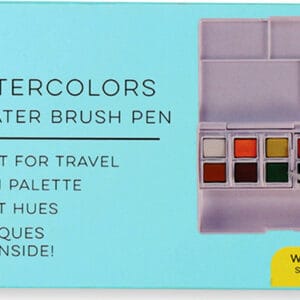 Set de Acuarelas y Lapicero con Pincel de Agua iHeartArt (12 colores)