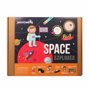 Caja de Manualidades DIY 6 en 1 con Motivo "Explorador Espacial" Jack in the Box