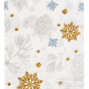 Servilletas Tipo Buffet con Motivo "Winter Frost" (20 uds)