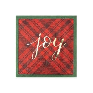 Servilletas de cóctel con Motivo "Holiday Buffalo" (16 uds)