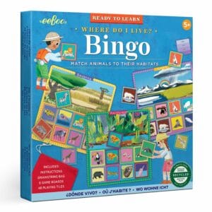 Juego de Bingo "Dónde Vivo?" eeBoo