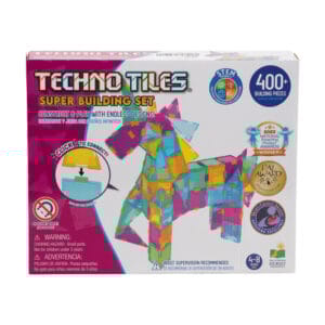 Juego de Construcción Techno Tiles Super Set (400 Piezas Colores Pasteles) The Learning Journey