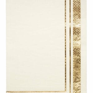 Servilletas Tipo Buffet con Motivo "Gold & White" (20 uds)