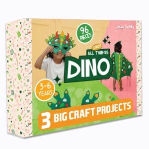 Caja de Manualidades DIY 3 en 1 con Motivo "Dinosaurios" Jack in the Box