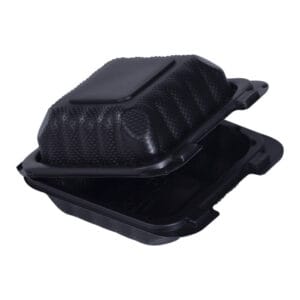 Bandeja Doble 6" × 6" MFPP Negra MF606 Bionature 50 uds