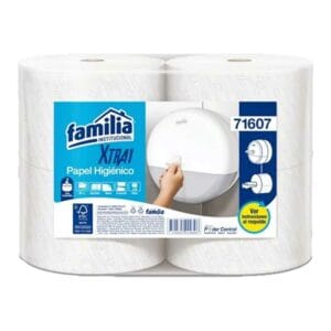 Papel Higiénico Familia XTRA1 Precortado 200 m (4 uds)